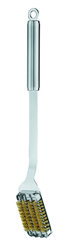 Brosse à Barbecue Inox 16,5 Pouces Avec Grattoir – Manche Long, Pour Grille Extérieur
